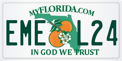 FL license plate EMEL24