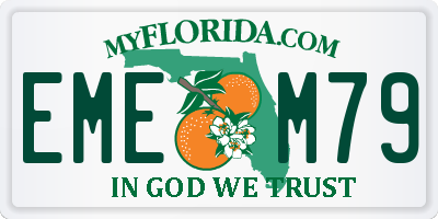 FL license plate EMEM79