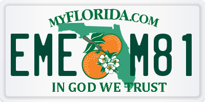 FL license plate EMEM81