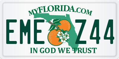 FL license plate EMEZ44