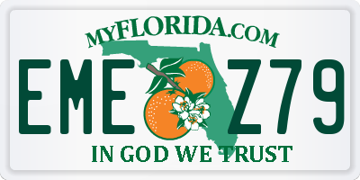 FL license plate EMEZ79