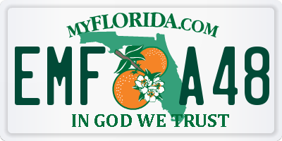 FL license plate EMFA48