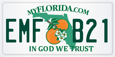FL license plate EMFB21