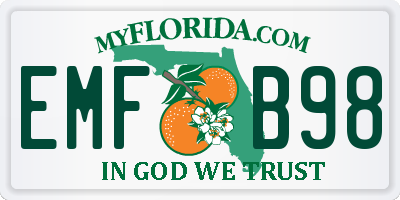 FL license plate EMFB98