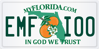 FL license plate EMFI00