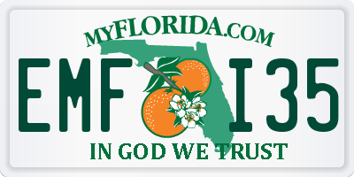 FL license plate EMFI35