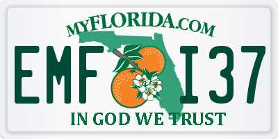 FL license plate EMFI37