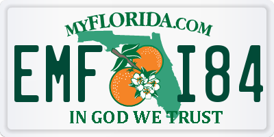 FL license plate EMFI84