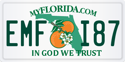 FL license plate EMFI87