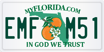 FL license plate EMFM51