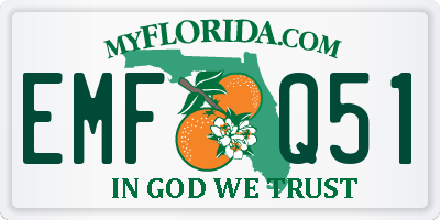 FL license plate EMFQ51