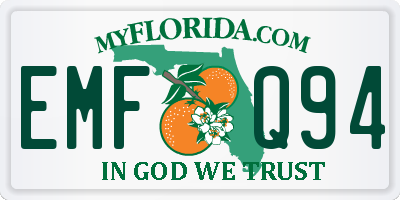 FL license plate EMFQ94