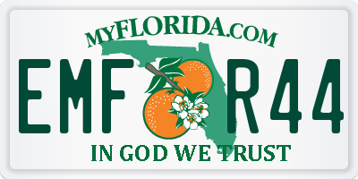 FL license plate EMFR44