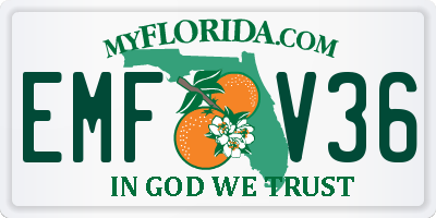 FL license plate EMFV36