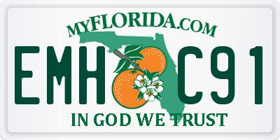 FL license plate EMHC91