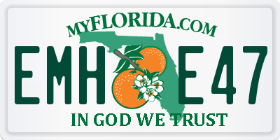 FL license plate EMHE47