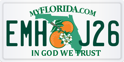 FL license plate EMHJ26