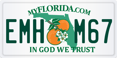 FL license plate EMHM67