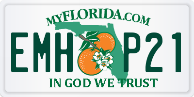 FL license plate EMHP21