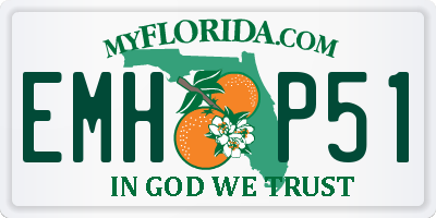 FL license plate EMHP51