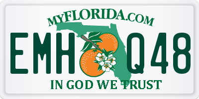 FL license plate EMHQ48