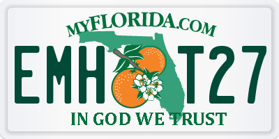 FL license plate EMHT27