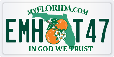 FL license plate EMHT47