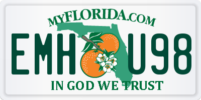 FL license plate EMHU98