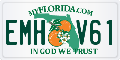 FL license plate EMHV61