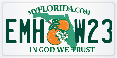 FL license plate EMHW23