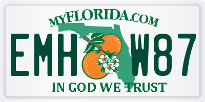 FL license plate EMHW87