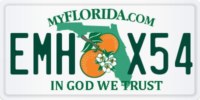 FL license plate EMHX54