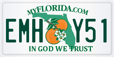 FL license plate EMHY51