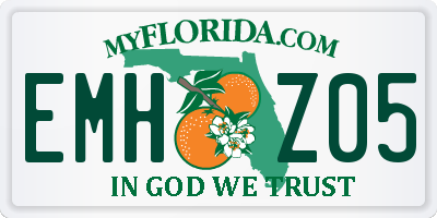 FL license plate EMHZ05