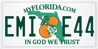 FL license plate EMIE44