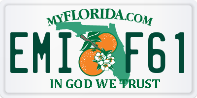 FL license plate EMIF61