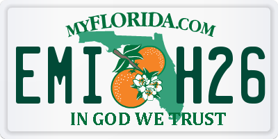 FL license plate EMIH26