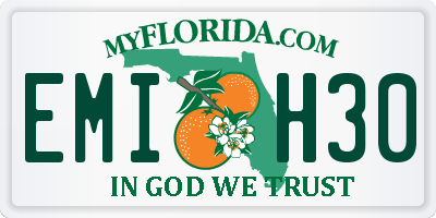 FL license plate EMIH30