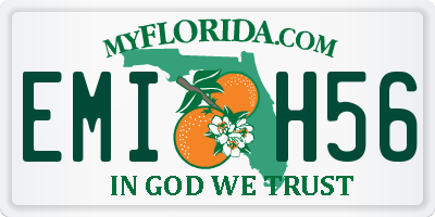 FL license plate EMIH56