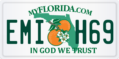 FL license plate EMIH69