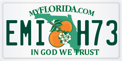 FL license plate EMIH73