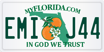 FL license plate EMIJ44