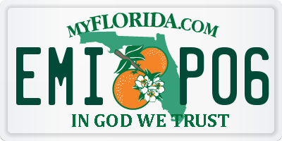 FL license plate EMIP06