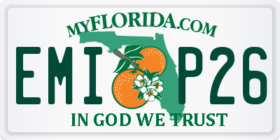 FL license plate EMIP26