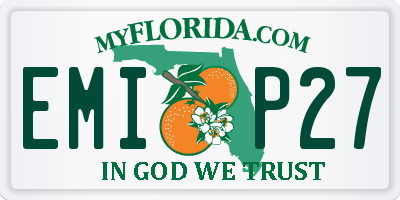 FL license plate EMIP27