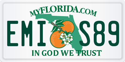 FL license plate EMIS89