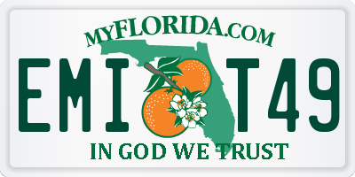 FL license plate EMIT49