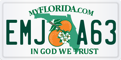 FL license plate EMJA63