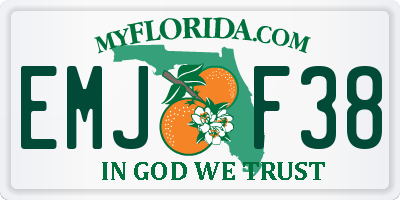 FL license plate EMJF38