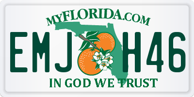 FL license plate EMJH46